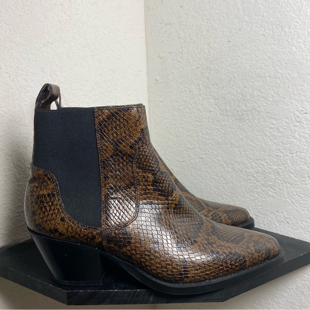Everlane the western snake reptile print boots
